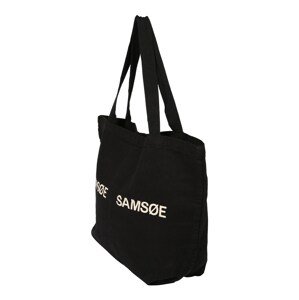 Samsøe Samsøe Shopper táska 'Frinka'  fekete / fehér