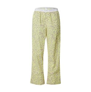 Calvin Klein Underwear Pizsama nadrágok  pasztellzöld / szürke / fehér