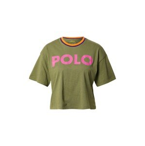 Polo Ralph Lauren Póló  khaki / világos-rózsaszín / sötétlila / világos narancs