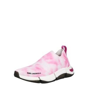 Karl Lagerfeld Belebújós cipők 'QUADRA'  rózsaszín / fehér / fekete