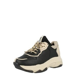 BRONX Rövid szárú edzőcipők  fekete / krém