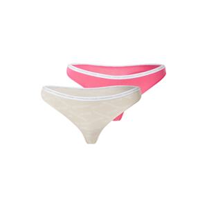 Calvin Klein Underwear String bugyik  bézs / szürke / rózsaszín / fehér