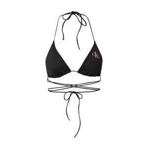 Calvin Klein Swimwear Bikini felső  világoslila / fekete
