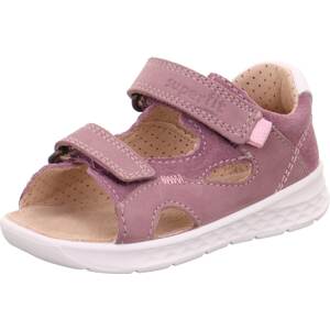SUPERFIT Nyitott cipők 'LAGOON'  lila / fáradt rózsaszín / fehér