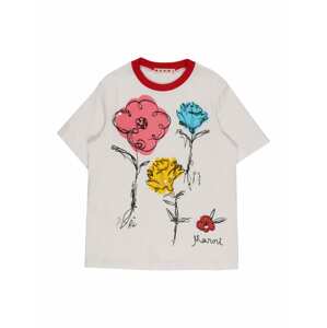 Marni T-Shirt  fehér / világos-rózsaszín / világoskék / sárga / piros