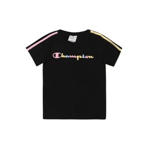 Champion Authentic Athletic Apparel Póló  fekete / világos-rózsaszín / világoskék / pasztellsárga