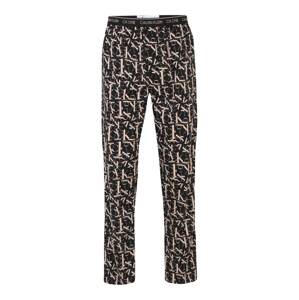 Calvin Klein Underwear Pizsama nadrágok  bézs / fekete