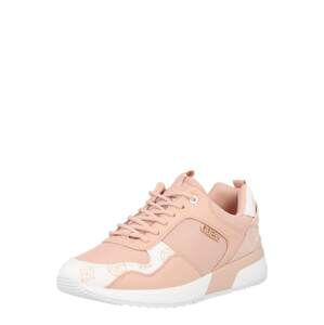 GUESS Rövid szárú sportcipők 'METZ'  világos-rózsaszín / fehér