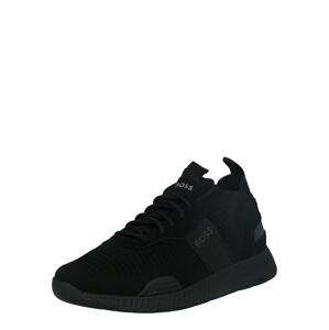 BOSS Black Rövid szárú sportcipők 'Titanium'  szürke / fekete