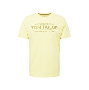 TOM TAILOR Póló  sárga / olíva