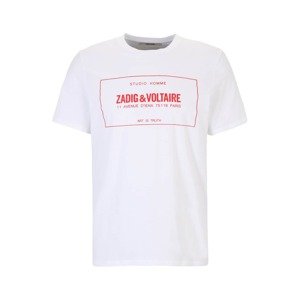Zadig & Voltaire Póló 'TED BLASON'  piros / fehér