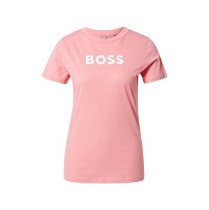 BOSS Orange Póló 'Elogo'  világos-rózsaszín / fehér