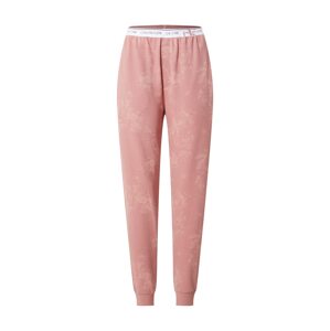 Calvin Klein Underwear Pizsama nadrágok  fáradt rózsaszín / pasztellpiros / fekete / fehér