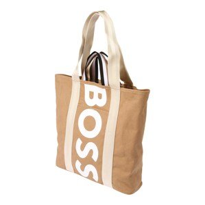 BOSS Black Shopper táska 'Deva'  bézs / testszínű / fehér
