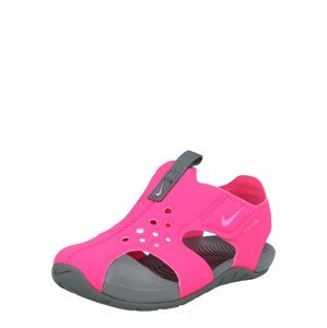 Nike Sportswear Nyitott cipők 'Sunray Protect 2'  szürke / rózsaszín