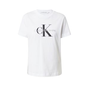 Calvin Klein Jeans Póló  világosszürke / fekete / piszkosfehér
