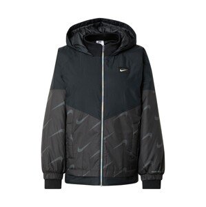 Nike Sportswear Átmeneti dzseki  szürke / sötétszürke / fekete / fehér
