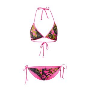 DELICATELOVE Bikini 'Jil'  zöld / világoszöld / rózsaszín