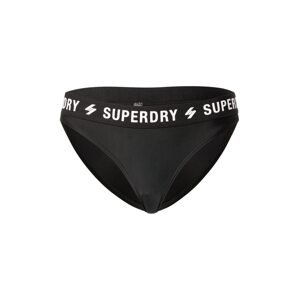 Superdry Bikini nadrágok  fekete / fehér