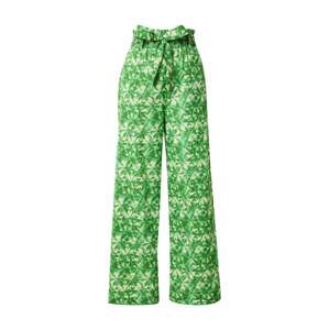 Lollys Laundry Élére vasalt nadrágok 'Vicky'  bézs / zöld
