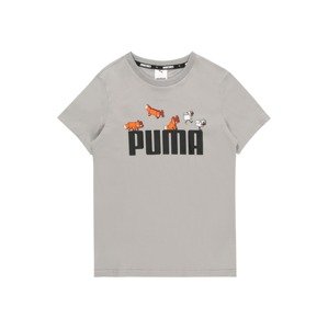 PUMA Póló  szürke / narancs / fekete / fehér