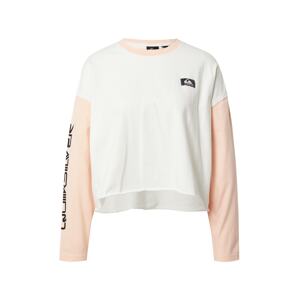 QUIKSILVER Tréning póló  rózsaszín / fehér