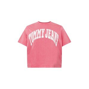 Tommy Jeans Curve Póló  fehér / világos-rózsaszín