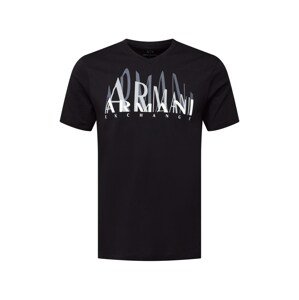 ARMANI EXCHANGE Póló  fekete / fehér / szürke
