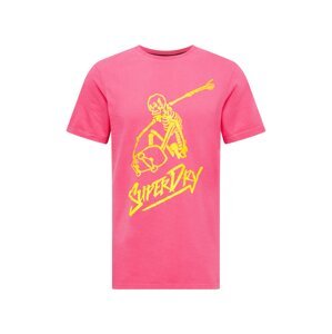 Superdry Póló 'Cali'  sárga / rózsaszín