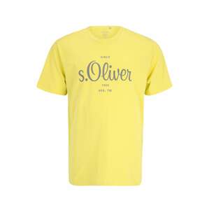 s.Oliver Red Label Big & Tall Póló  szürke / sárga