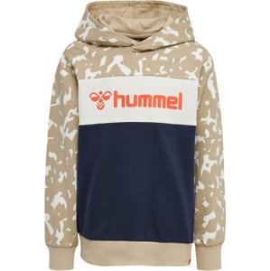 Hummel Tréning póló 'Luke'  bézs / tengerészkék / sötét narancssárga / homok