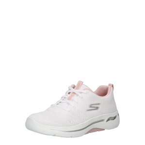 SKECHERS Rövid szárú sportcipők 'GO WALK ARCH FIT'  rózsaszín / ezüst / fehér