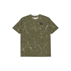 Abercrombie & Fitch Póló  khaki / világos sárga / fehér