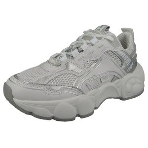 BUFFALO Rövid szárú sportcipők 'Cld'  ezüst / fehér