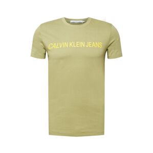 Calvin Klein Jeans Póló  olíva / világos sárga