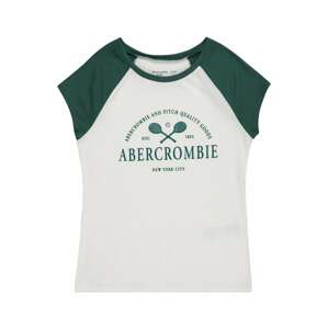Abercrombie & Fitch Póló  fehér / smaragd