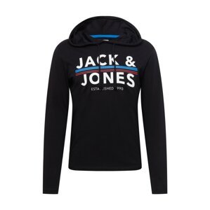 JACK & JONES Tréning póló 'Ron'  ciánkék / piros / fekete / fehér