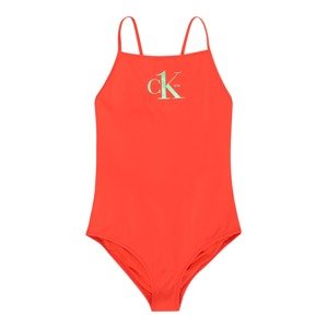 Calvin Klein Swimwear Fürdőruhák  narancsvörös / világoszöld