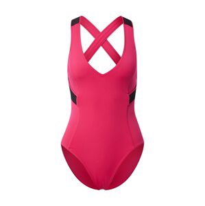 Calvin Klein Swimwear Plus Fürdőruhák 'Plunge One Piece'  rózsaszín / fekete