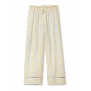 CALIDA Pizsama nadrágok  pasztellsárga / fehér / galambkék