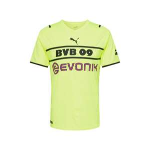 PUMA Mezek 'BVB CUP Shirt Replica w/ Sponsor'  neonsárga / borvörös / fekete