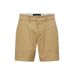 Abercrombie & Fitch Chino nadrág 'PLAINFRONT'  homok