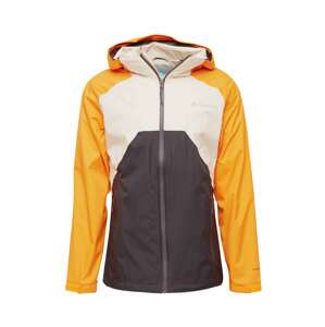 COLUMBIA Kültéri kabátok 'Rain Scape'  krém / aranysárga / sötétszürke