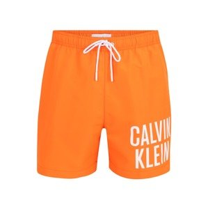 Calvin Klein Rövid fürdőnadrágok  narancs / fehér