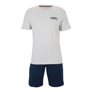 Tommy Hilfiger Underwear Rövid pizsama  tengerészkék / szürke melír / zöld