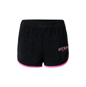GUESS Sportnadrágok  fekete / rózsaszín