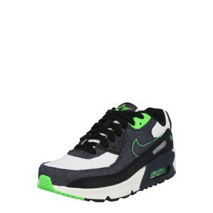 Nike Sportswear Sportcipő 'Air Max 90'  fekete / kék farmer / fehér / neonzöld