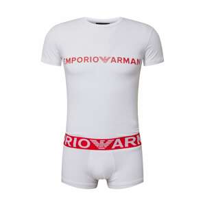 Emporio Armani Rövid pizsama  fehér / piros
