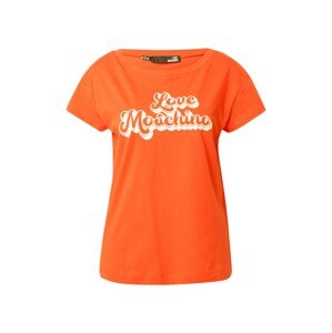 Love Moschino Póló 'MAGLIETTA'  narancs / fehér