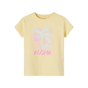 NAME IT T-Shirt 'JESA'  világos sárga / rózsaszín / világos-rózsaszín / menta